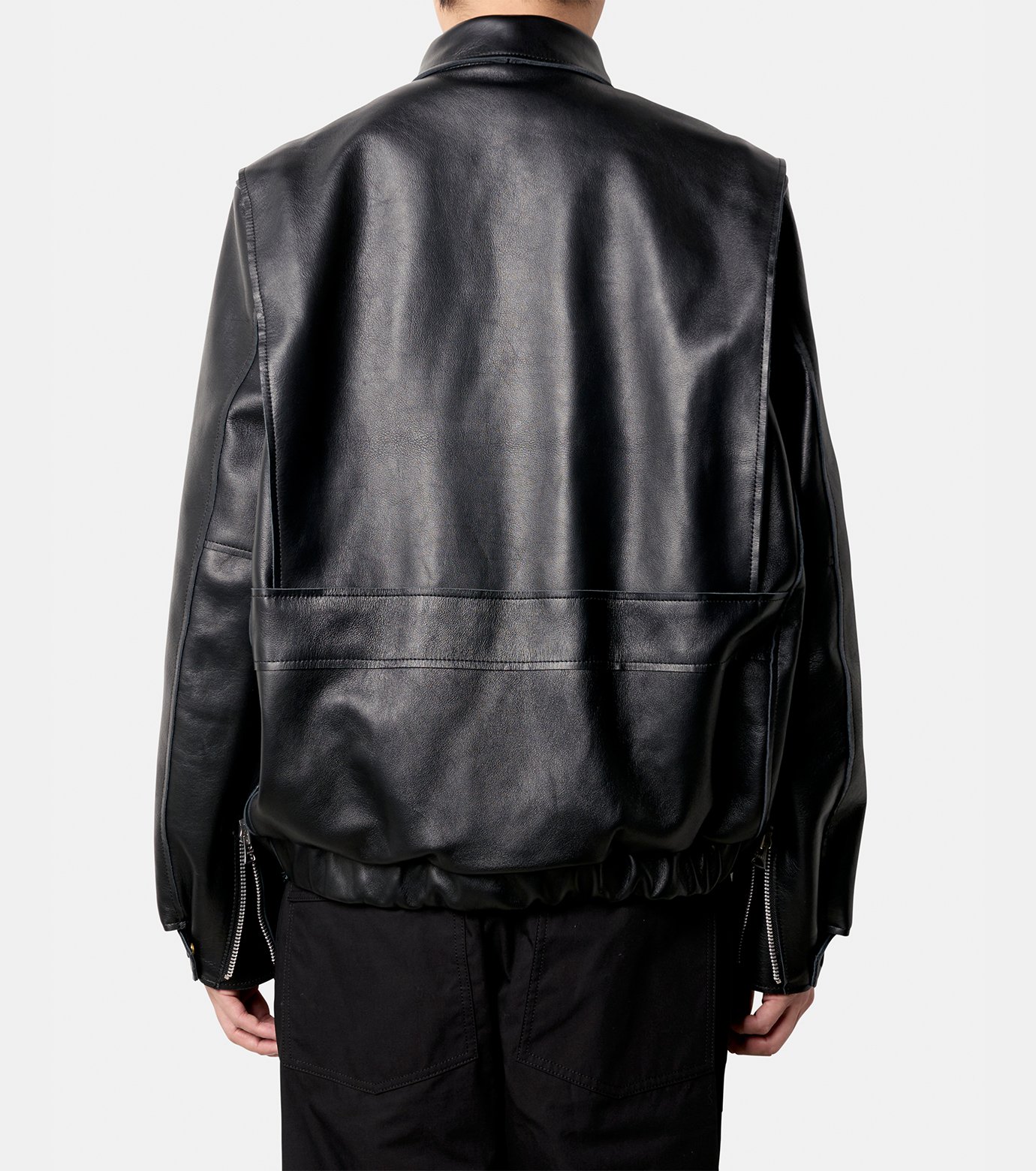 サカイ - sacai | Leather Blouson-Black-1の通販 | RESTIR リステア