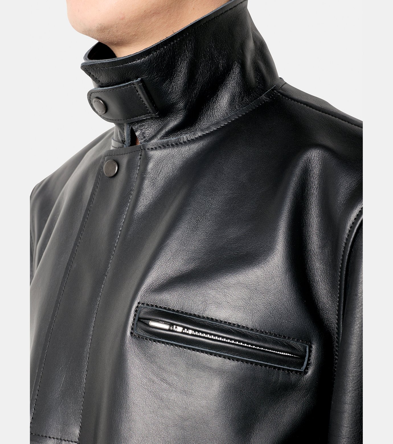 サカイ - sacai | Leather Blouson-Black-1の通販 | RESTIR リステア
