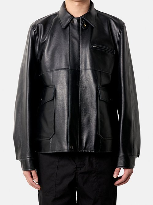 サカイ - sacai | Leather Blouson-Black-1の通販 | RESTIR リステア