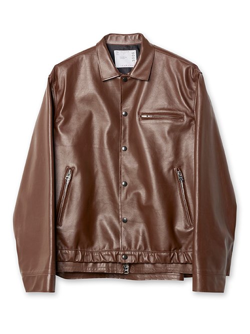 サカイ - sacai | Leather Blouson-Brown-1の通販 | RESTIR リステア