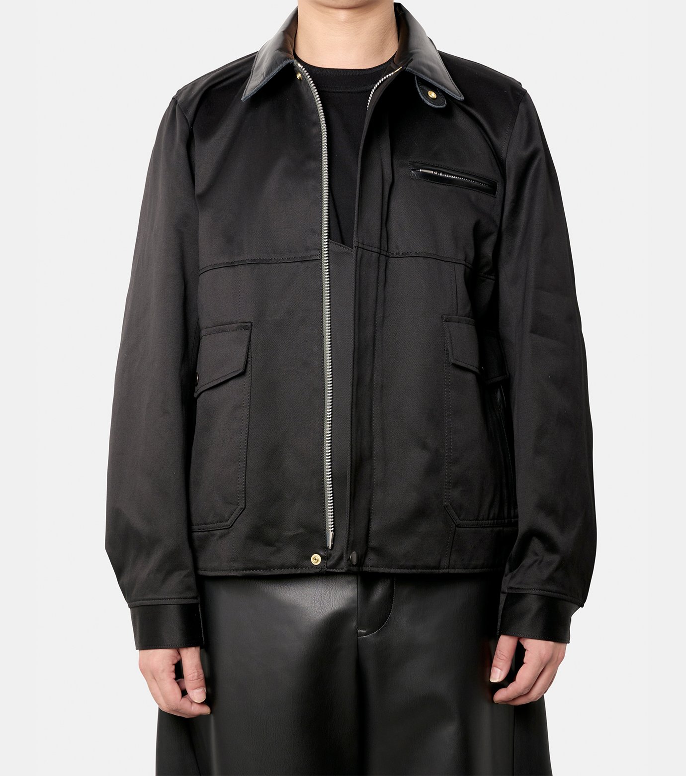 サカイ - sacai | Cotton Chino Blouson-Black-1の通販 | RESTIR リステア