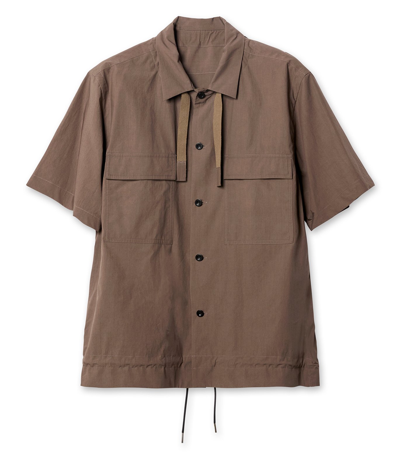 サカイ - sacai | Cotton Typewriter Shirt-Charcoal Gray-4の通販