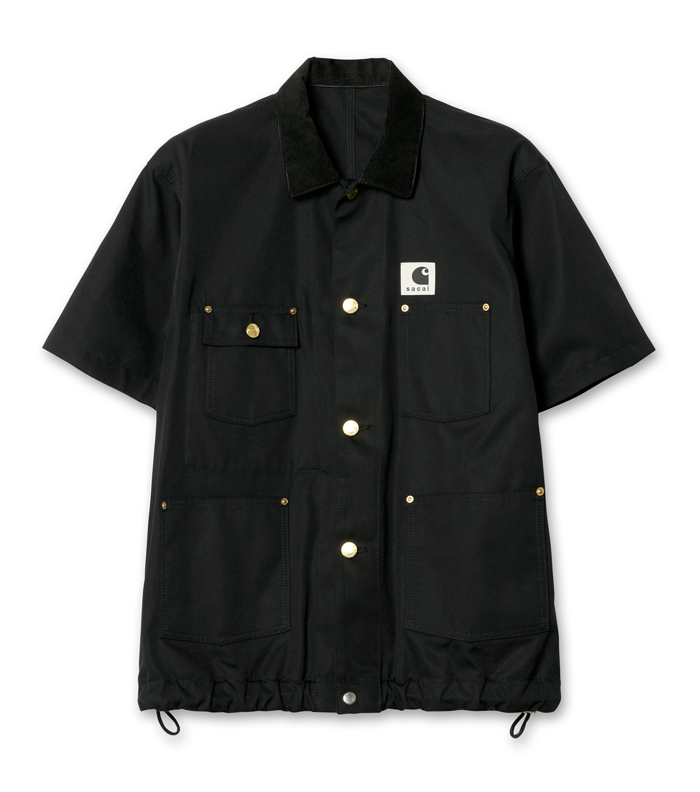 sacai Carhartt WIP Duck Shirt black 3 黒 サカイ - sacai | Carhartt WIP Duck Shirt-Black-3の通販 | RESTIR