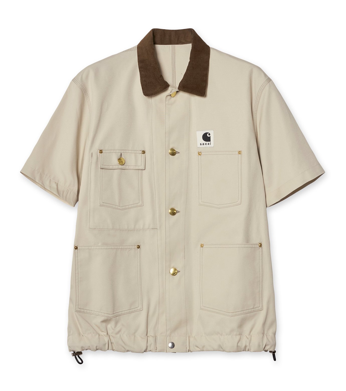 トップス sacaiCarharttDuckHoodedBlousonDarkBeige サカイ - sacai | Carhartt WIP Duck Shirt-Ivory-1の通販 | RESTIR