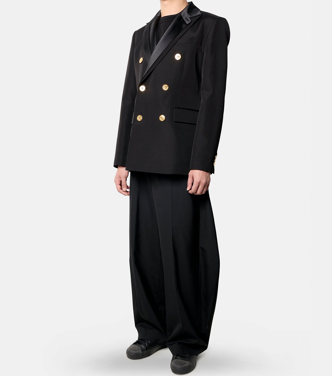 サカイ - sacai | Double-Faced Silk Cotton Jacket-Black-1の通販