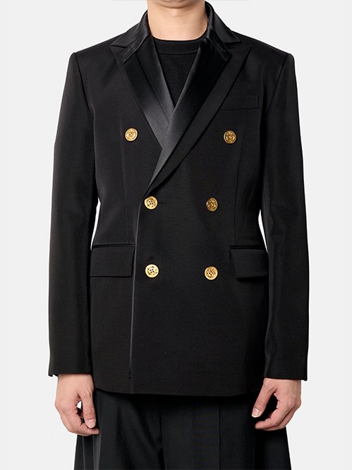 サカイ - sacai | Double-Faced Silk Cotton Jacket-Black-2の通販