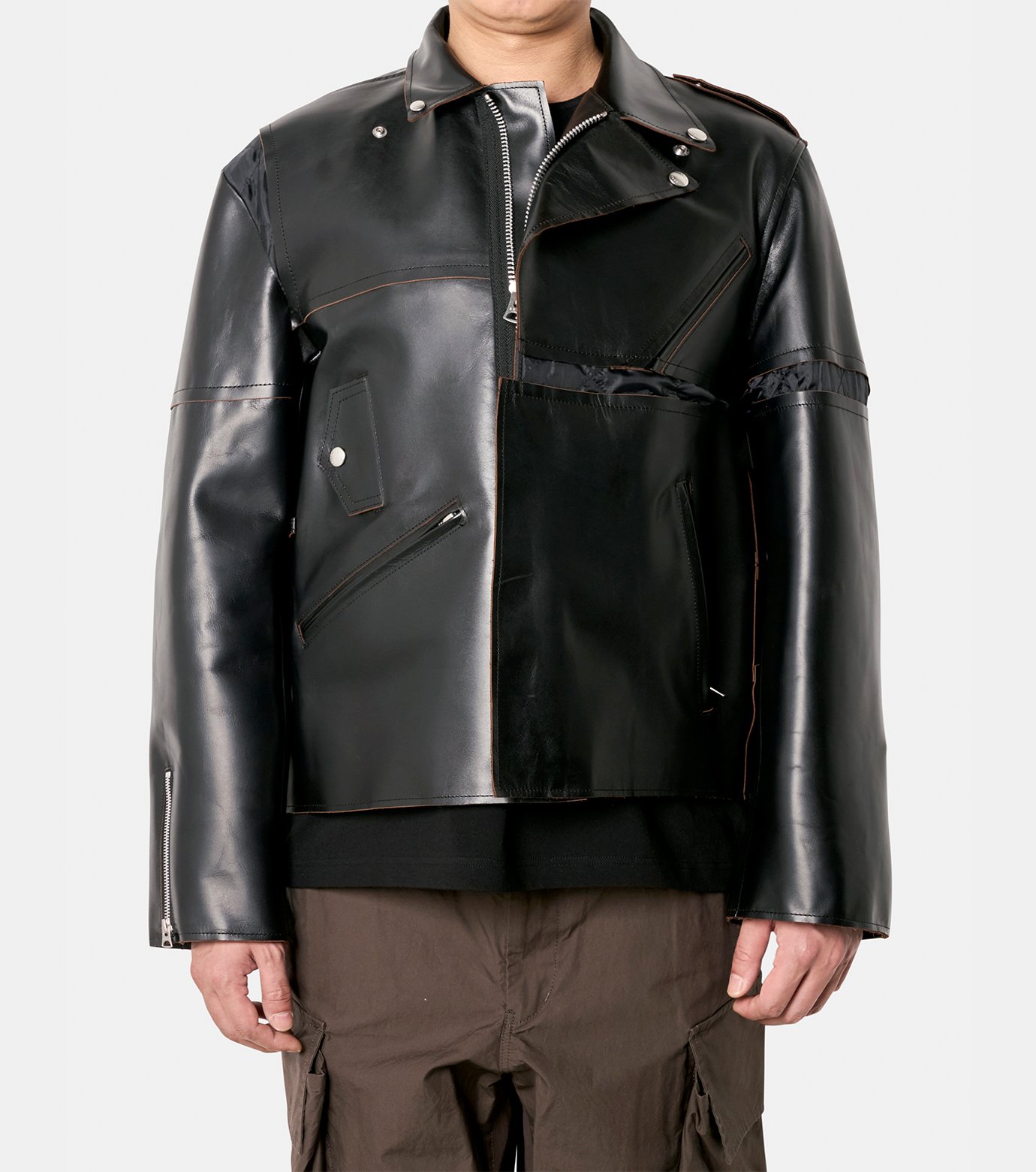 サカイ - sacai | Leather Jacket-Black-1の通販 | RESTIR リステア