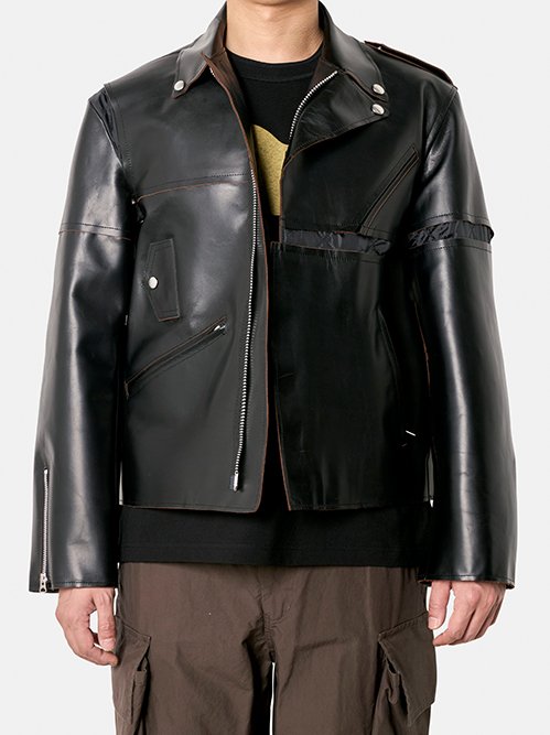 サカイ - sacai | Leather Jacket-Black-1の通販 | RESTIR リステア