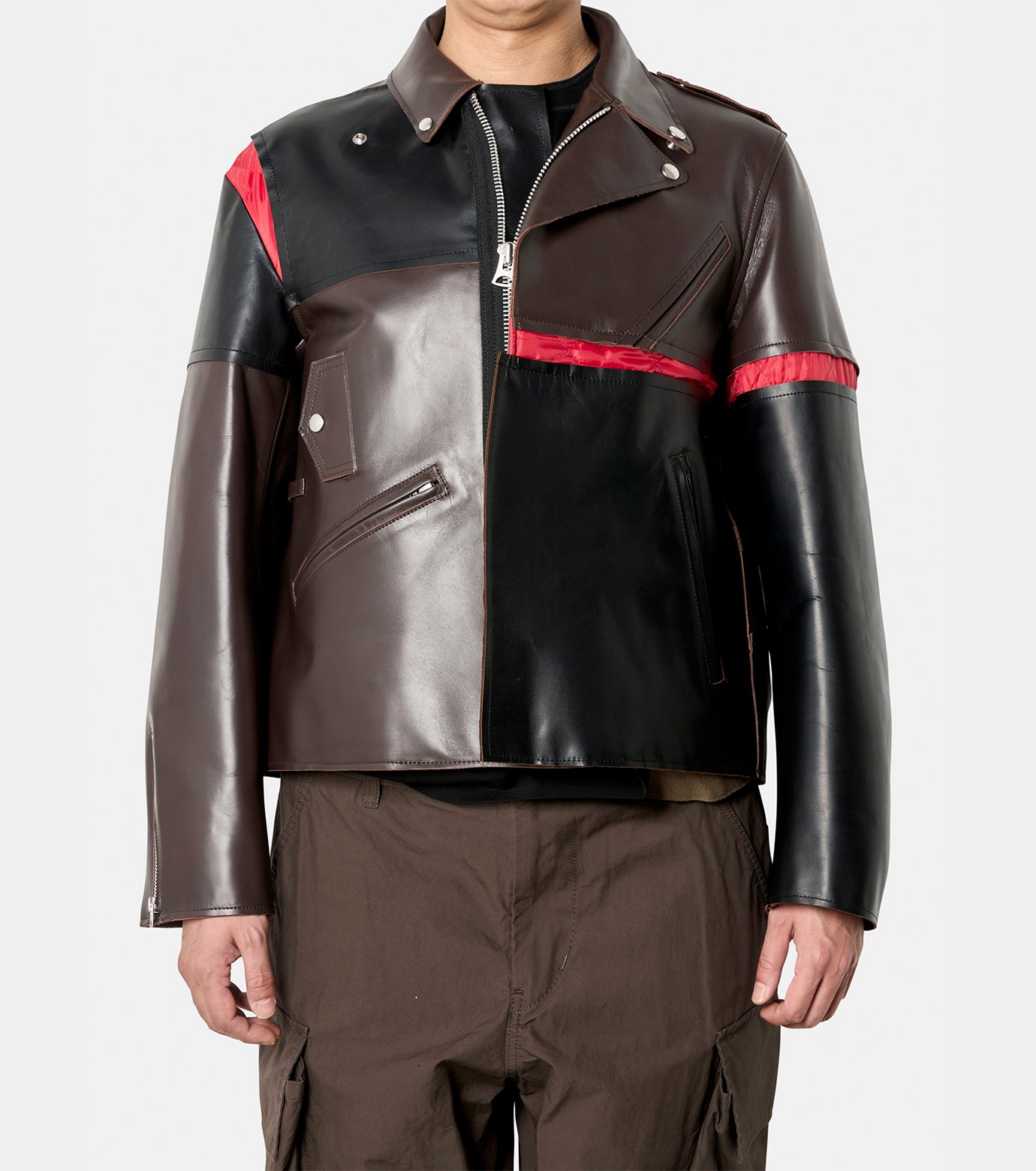 サカイ - sacai | Leather Jacket-Dark Brown-1の通販 | RESTIR リステア
