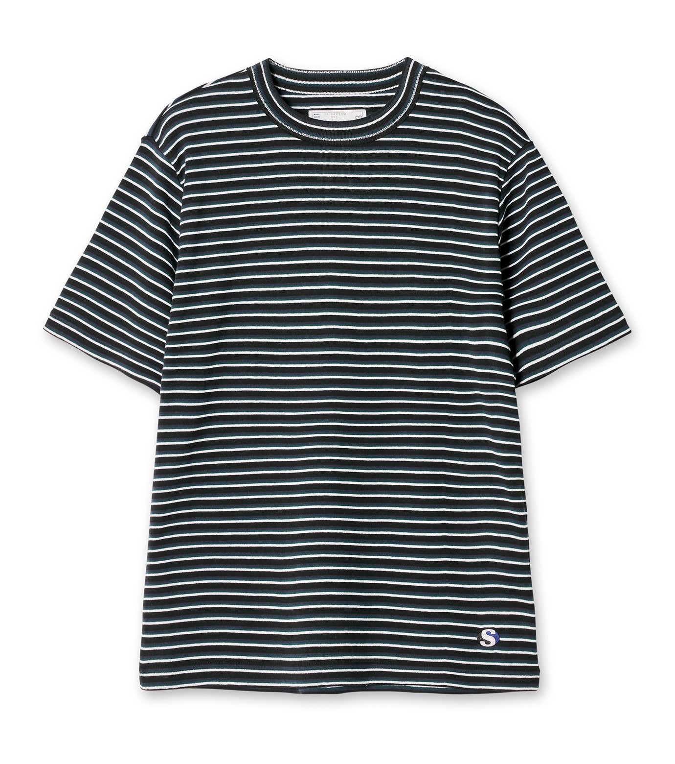 サカイ - sacai | Stripe Cotton Rib T-Shirt-Black-2の通販 | RESTIR