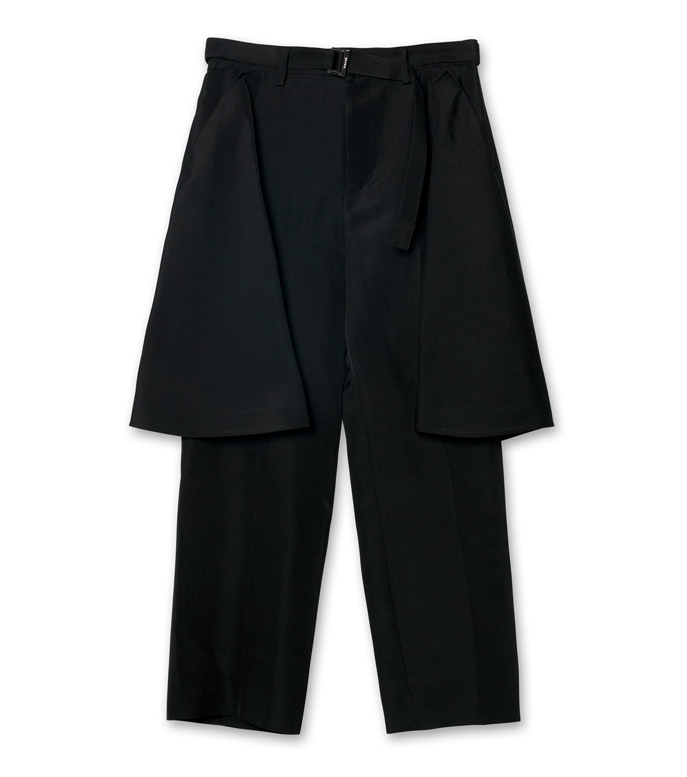 サカイ - sacai | Double-Faced Silk Cotton Pants-Black-1の通販