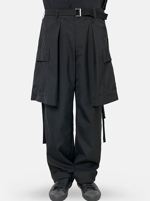 サカイ - sacai | Suiting Pants-Black-0の通販 | RESTIR リステア