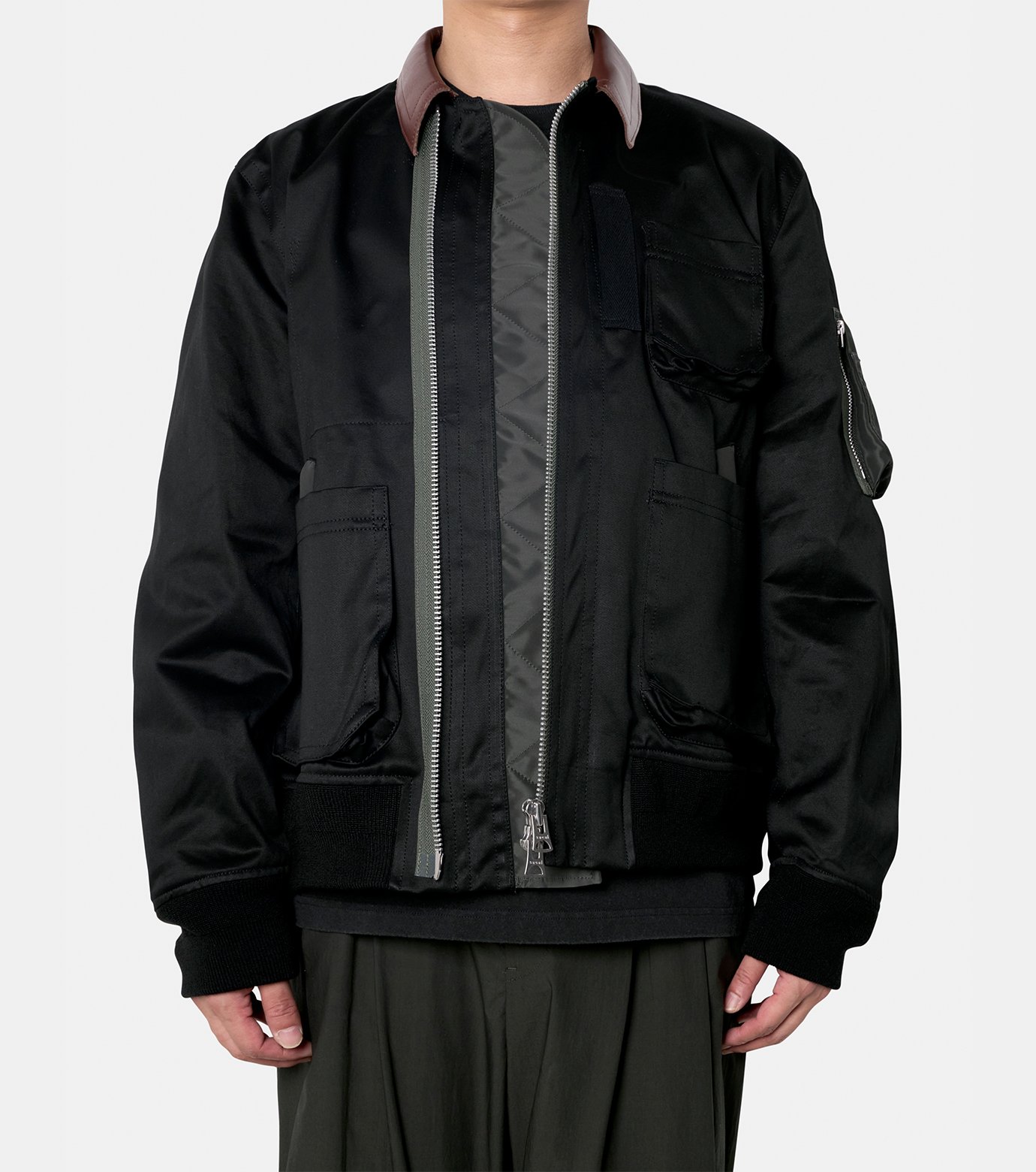 サカイ - sacai | Cotton Chino Blouson-Black-1の通販 | RESTIR リステア