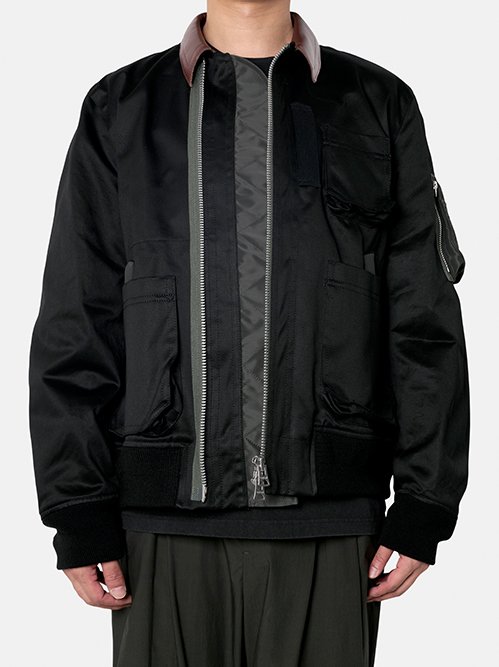 サカイ - sacai | Cotton Chino Blouson-Black-1の通販 | RESTIR リステア