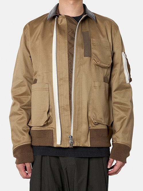 サカイ - sacai | Cotton Chino Blouson-Light Beige-1の通販 | RESTIR