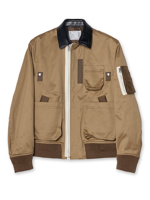 紅*の様 sacai サカイ Cotton Chino Blouson サイズ2 サカイ - sacai | Cotton Chino Blouson-Light Beige-1の通販 | RESTIR