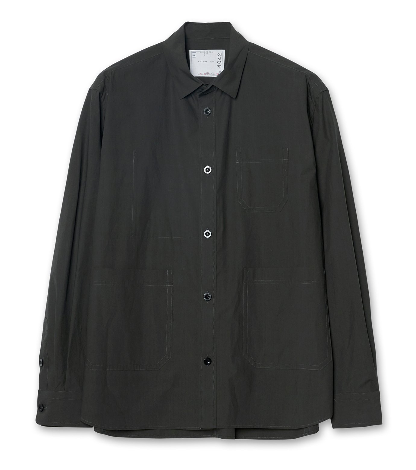 サカイ - sacai | Cotton Typewriter Shirt-Khaki-1の通販 | RESTIR
