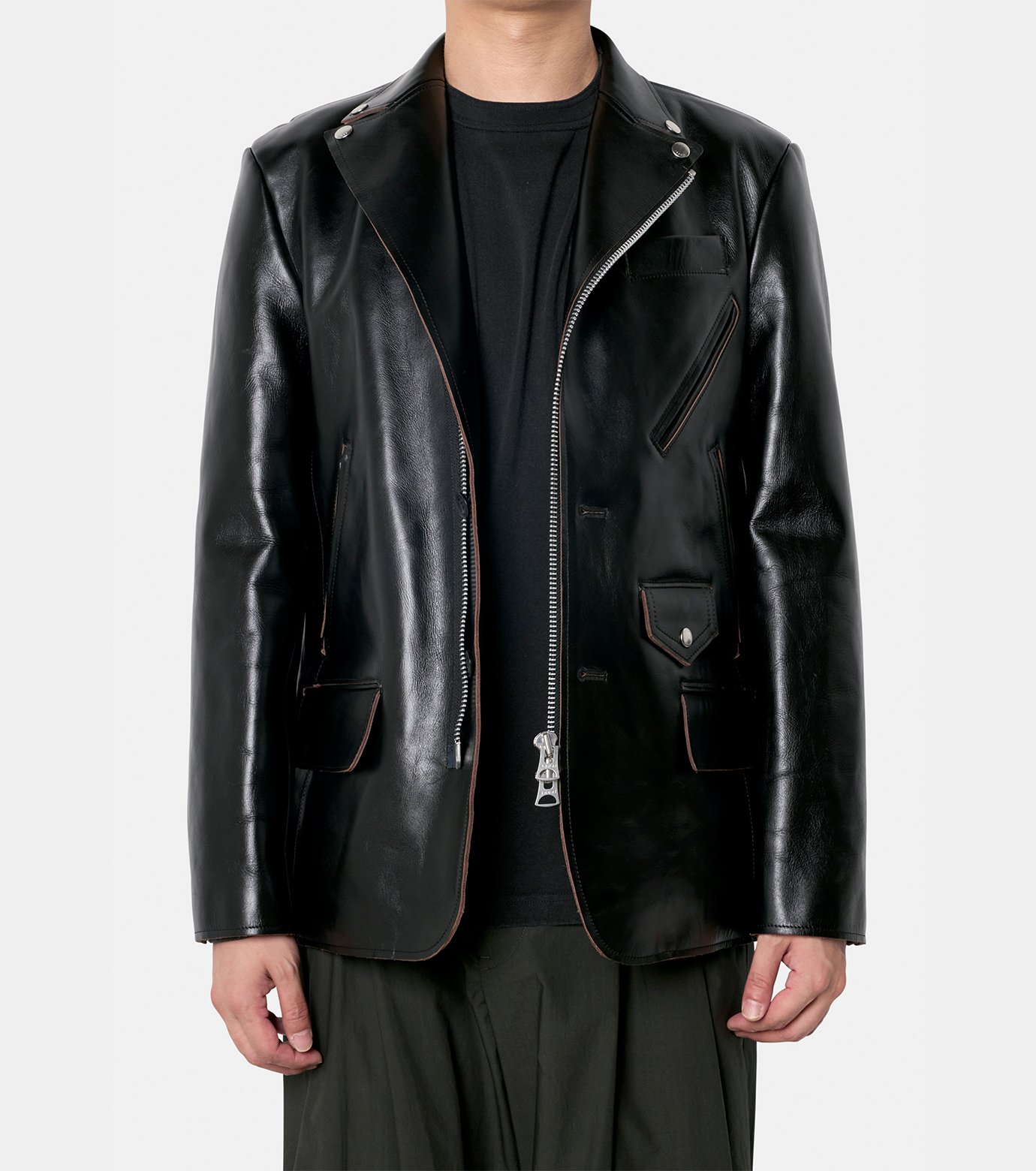 サカイ - sacai | Leather Jacket-Black-1の通販 | RESTIR リステア