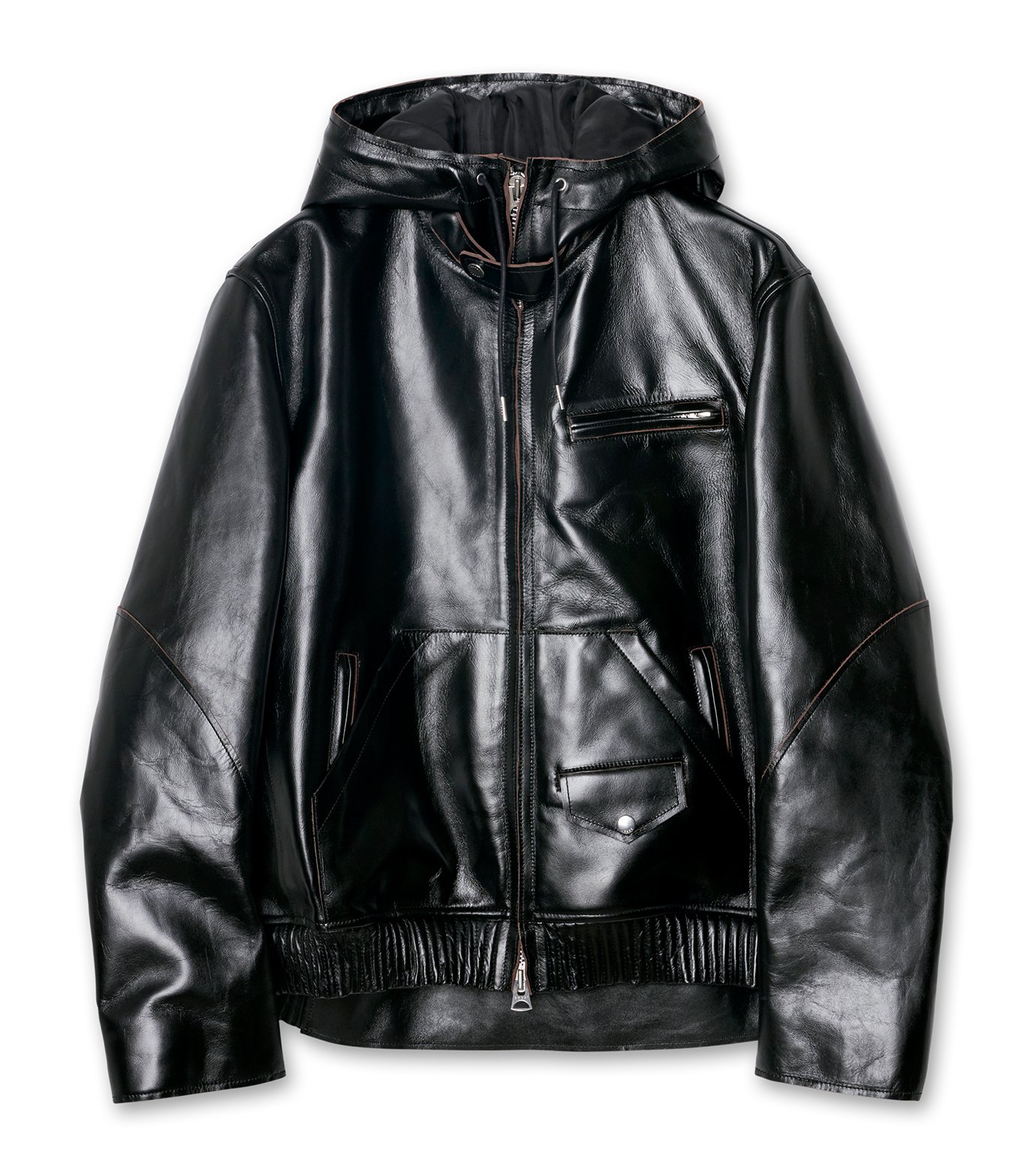 サカイ - sacai | Leather Blouson-Black-1の通販 | RESTIR リステア