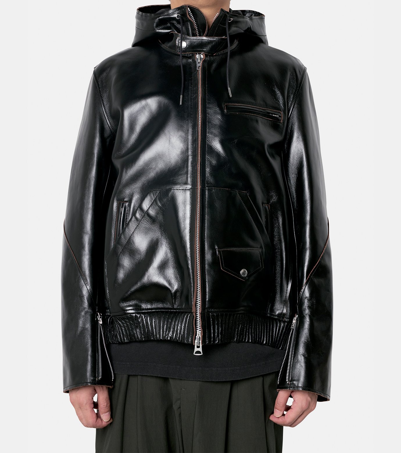 サカイ - sacai | Leather Blouson-Black-1の通販 | RESTIR リステア
