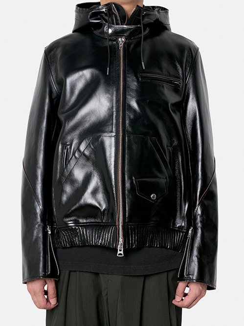 サカイ - sacai | Leather Blouson-Black-1の通販 | RESTIR リステア