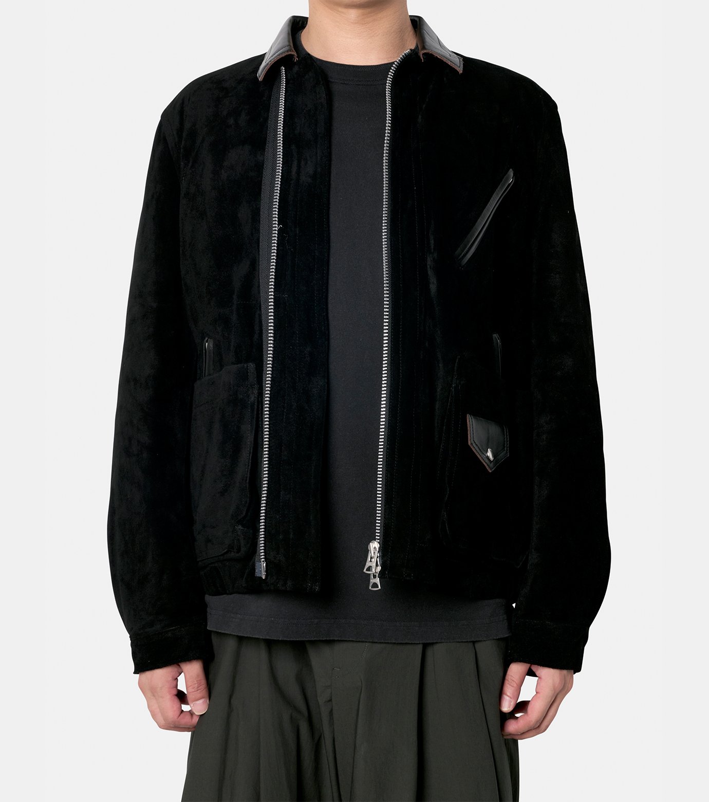 サカイ - sacai | Suede Blouson-Black-1の通販 | RESTIR リステア