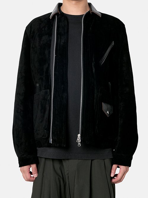 サカイ - sacai | Suede Blouson-Black-2の通販 | RESTIR リステア