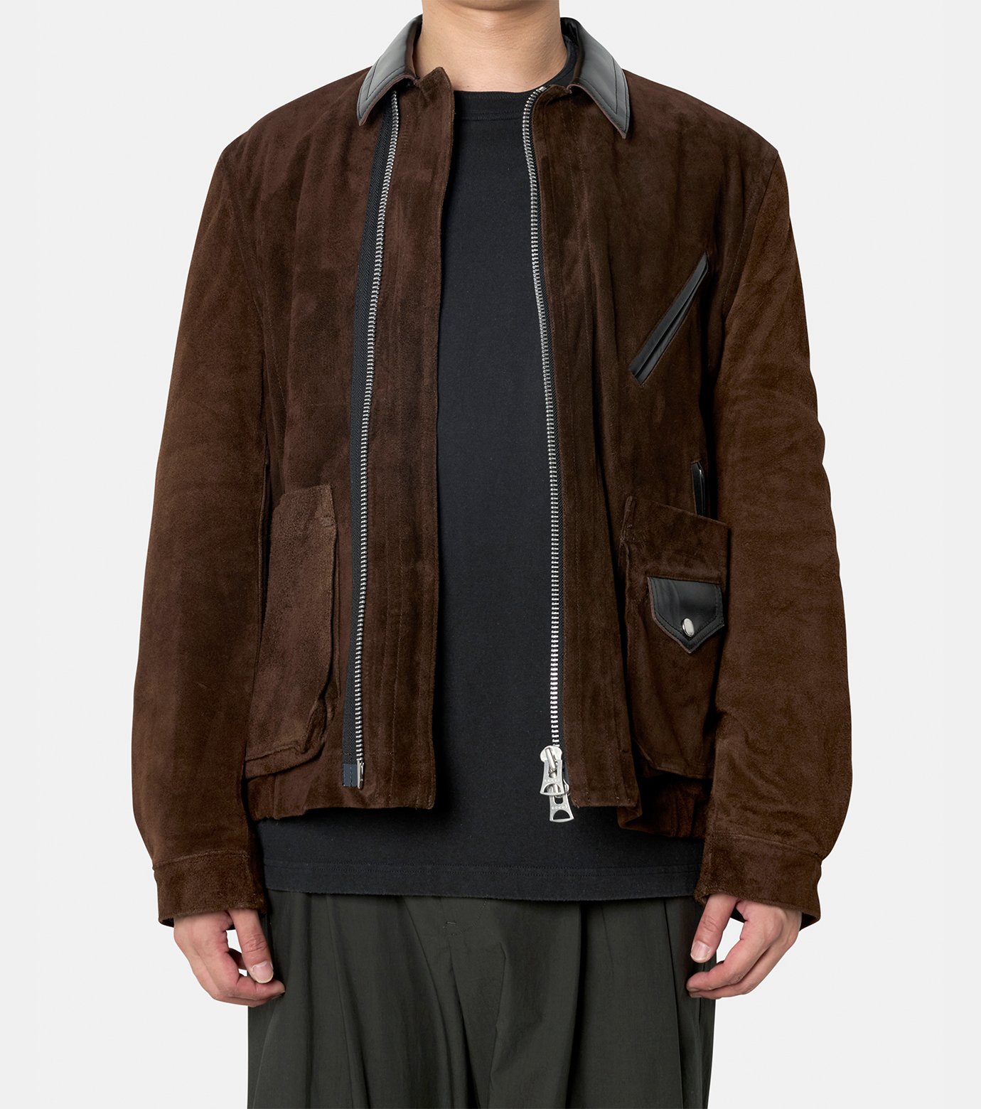 サカイ - sacai | Suede Blouson-Brown-1の通販 | RESTIR リステア