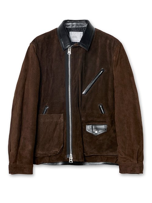 sacai 26aw Suede Blouson ブラウン サイズ1 サカイ - sacai | Suede Blouson-Brown-1の通販 | RESTIR リステア