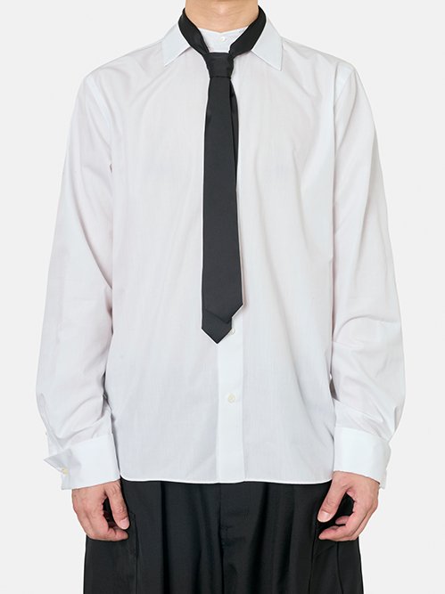 サカイ - sacai | Poplin Shirt (with Satin Tie)-Off | RESTIR リステア