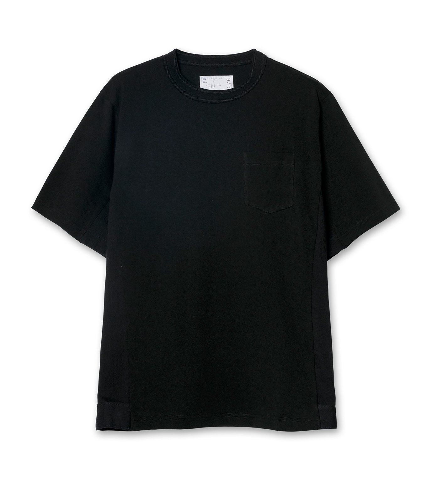 サカイ - sacai | Denim x Cotton Jersey T-Shirt-Black-2の通販