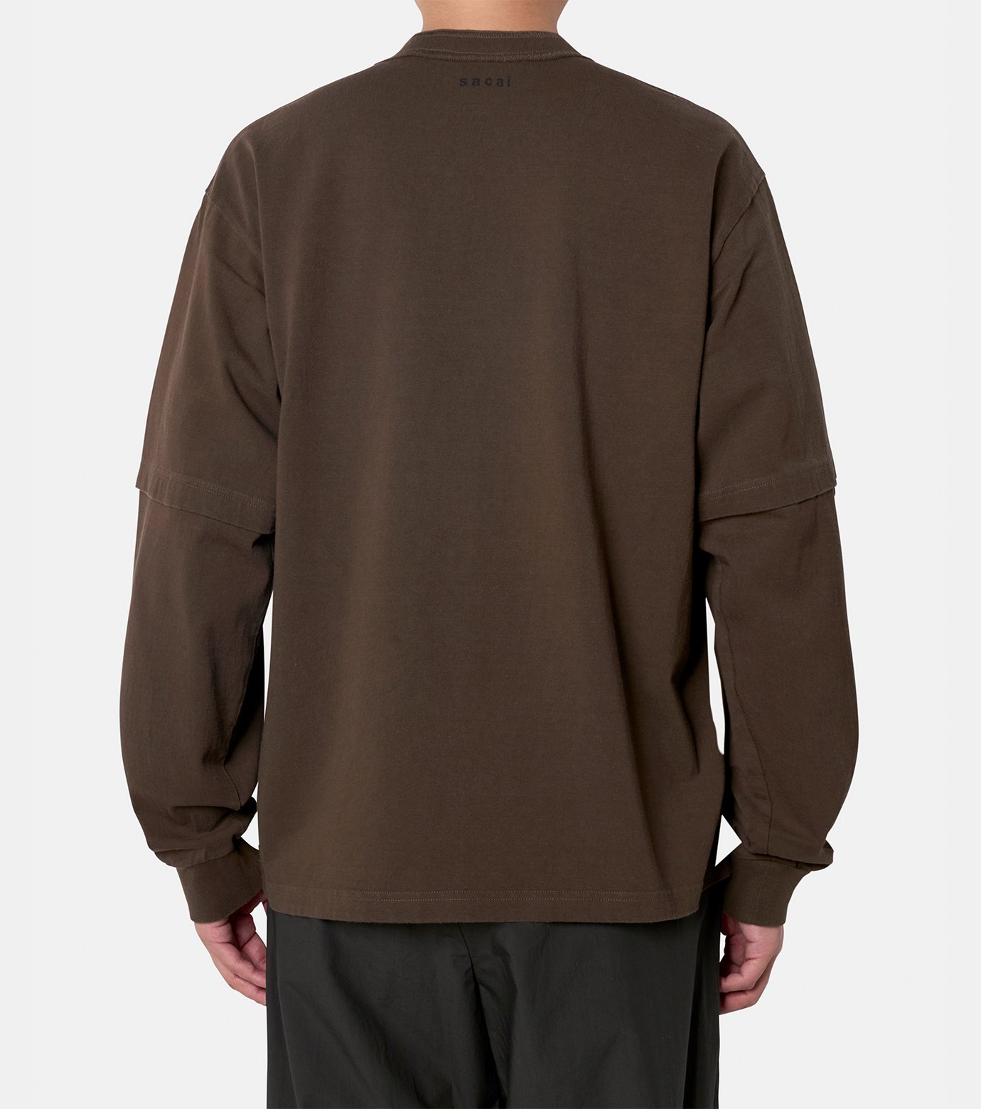 ✨️safaia2627様✨️ご注文ページ サカイ - sacai | Cotton Jersey L/S T-Shirt-Brown-1の通販 | RESTIR