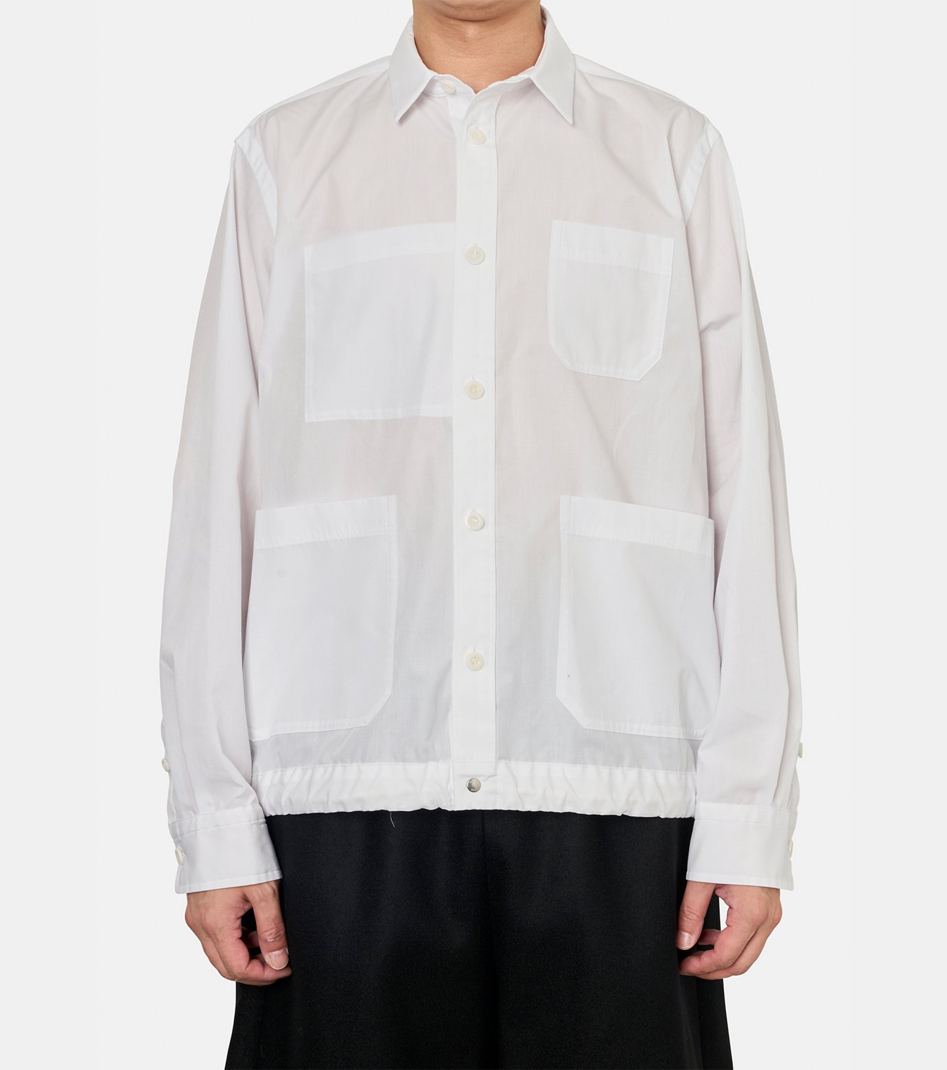 本日限定セール❗️ sacai サカイ 2022SS コットンウェザー シャツ サカイ - sacai | Poplin Shirt-Off White-1の通販 | RESTIR リステア
