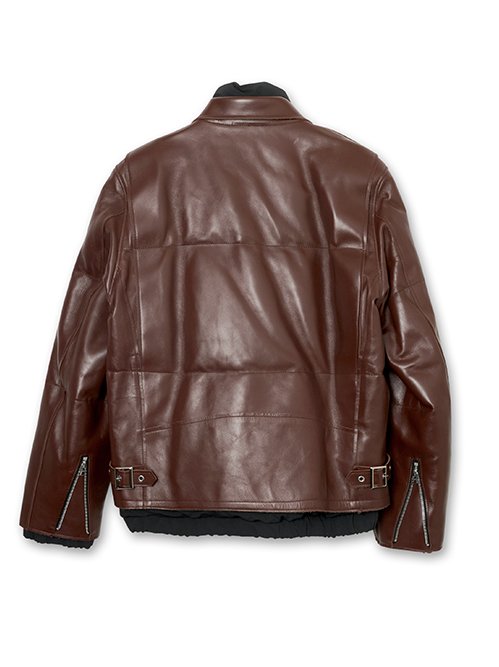 サカイ - sacai | Leather Puffer Blouson-Brown-1の通販 | RESTIR