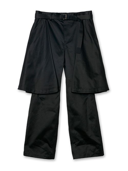 サカイ - sacai | Cotton Chino Pants-Black-1の通販 | RESTIR リステア