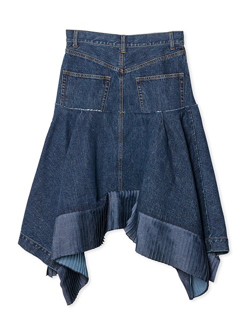 サカイ - sacai | Denim x Satin Skirt-Indigo-1の通販 | RESTIR リステア