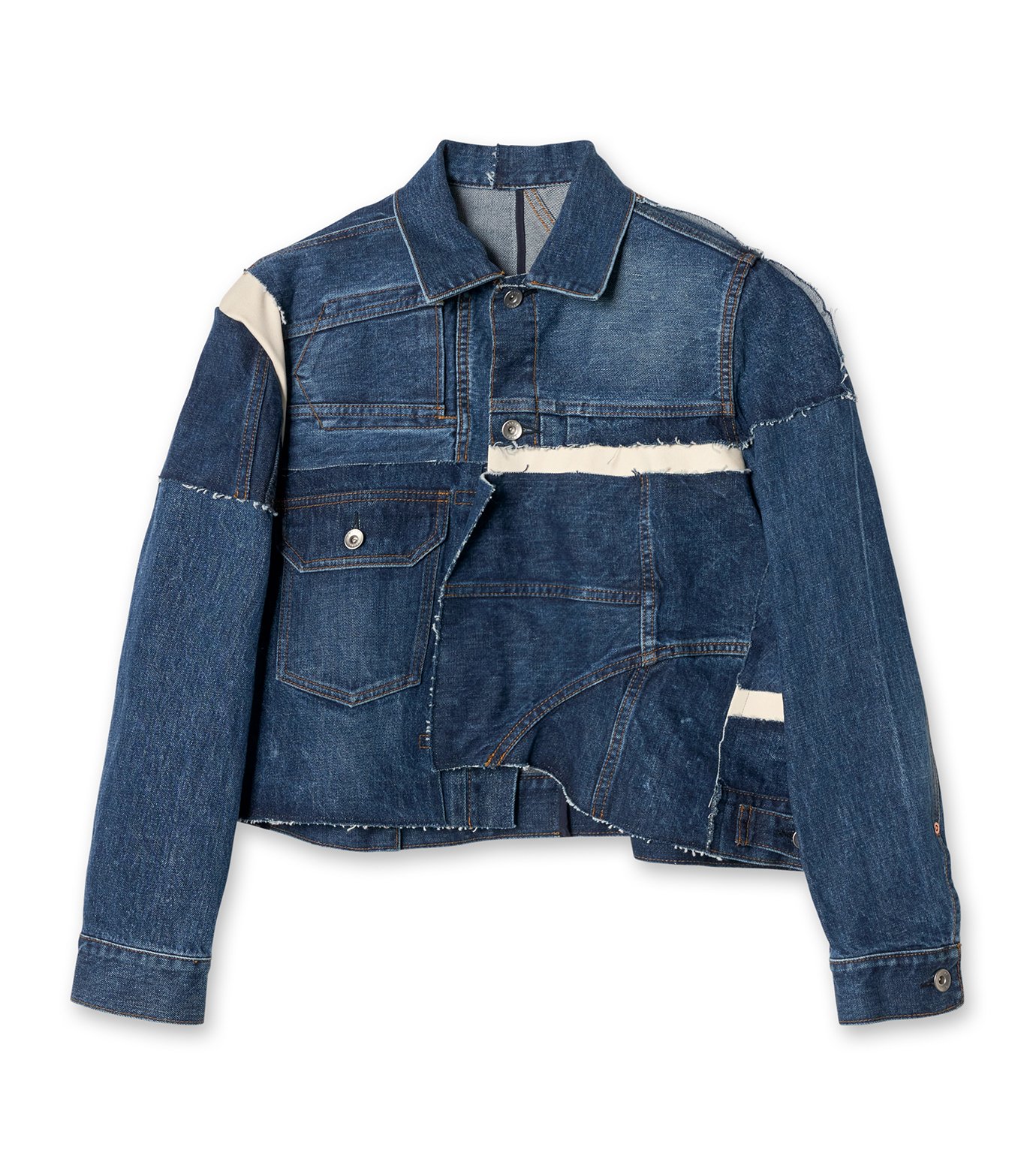 サカイ - sacai | Deconstructed Denim Jacket-Indigo-1の通販