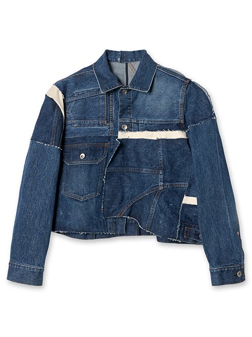 サカイ - sacai | Deconstructed Denim Jacket-Indigo-1の通販