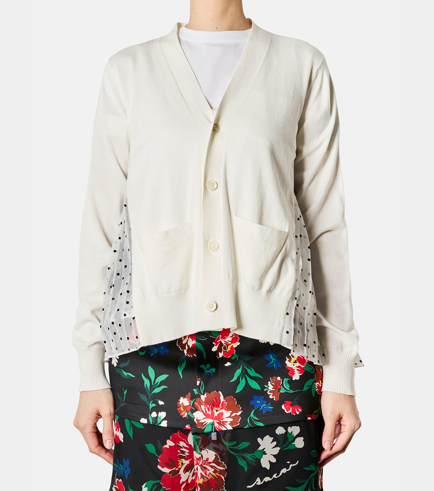 サカイ - sacai | Pattern Mix Cardigan-White-2の通販 | RESTIR リステア