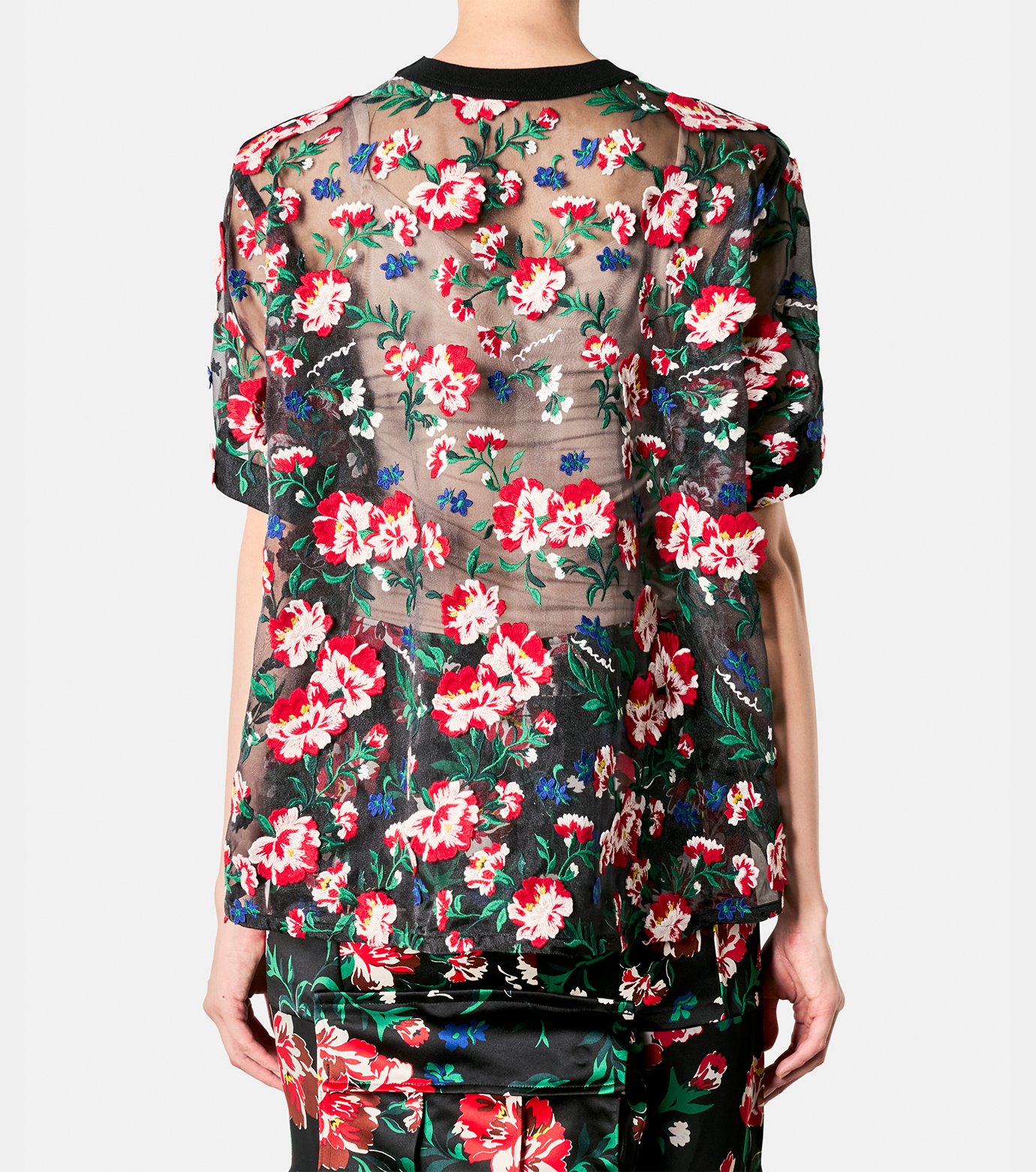 サカイ - sacai | Floral T-Shirt-Black-1の通販 | RESTIR リステア