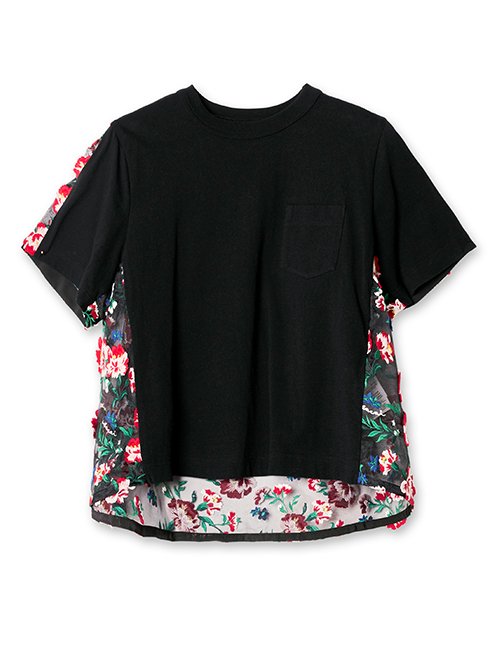 サカイ - sacai | Floral T-Shirt-Black-1の通販 | RESTIR リステア