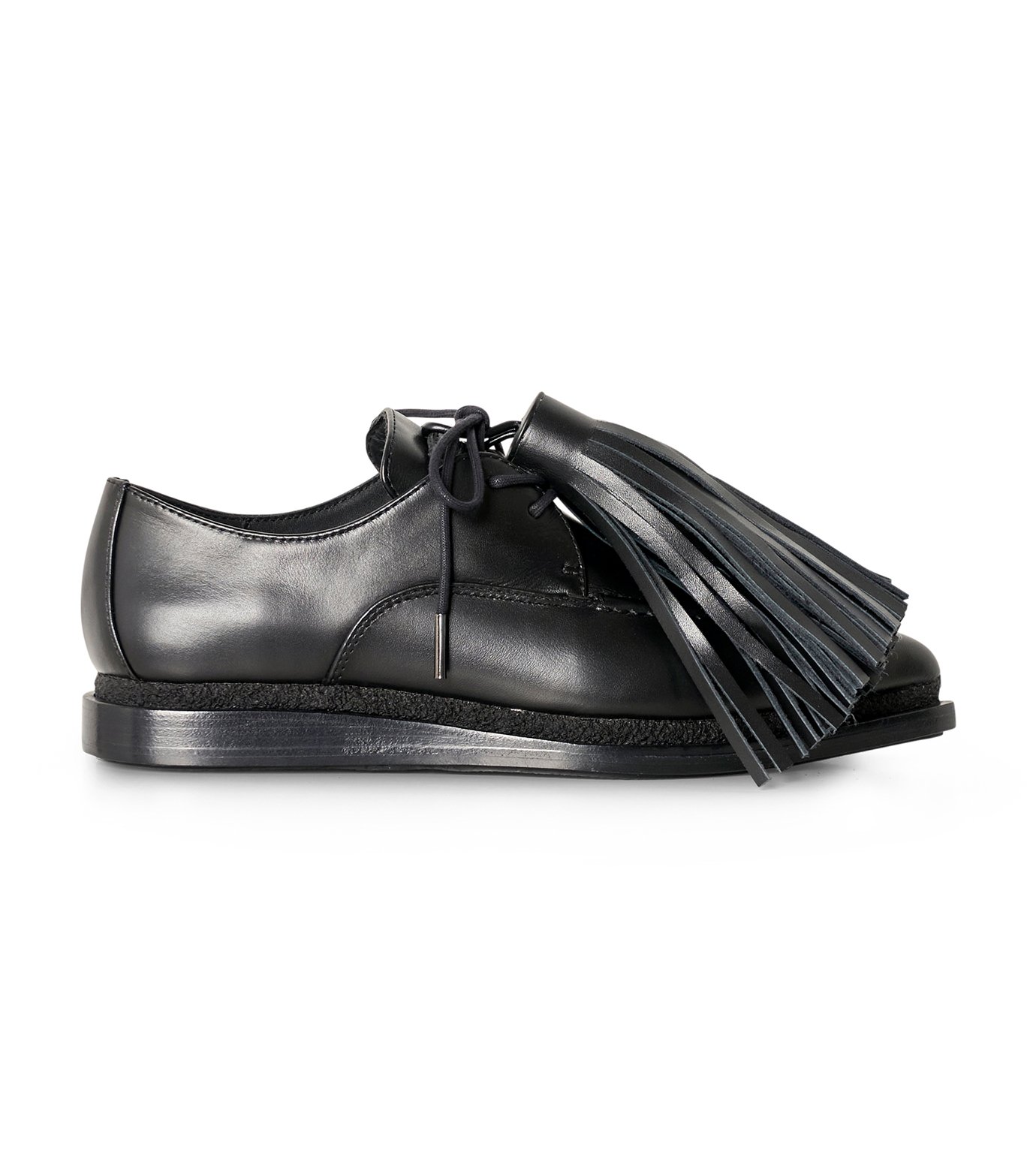 サカイ - sacai | Tassel Moccasion Flats-Black-38の通販 | RESTIR