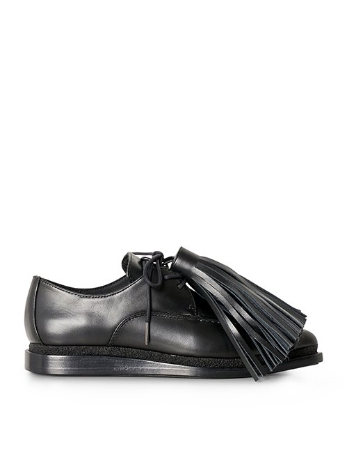未使用✨ sacai HOTEL SLIPPERS 21-05625 ブラック サカイ - sacai | Tassel Moccasion Flats-Black-38の通販 | RESTIR