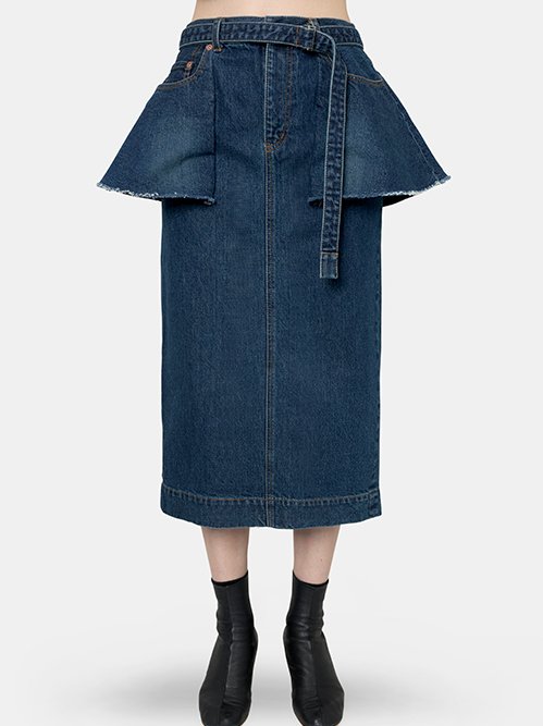 サカイ - sacai | Denim Skirt-Indigo-1の通販 | RESTIR リステア