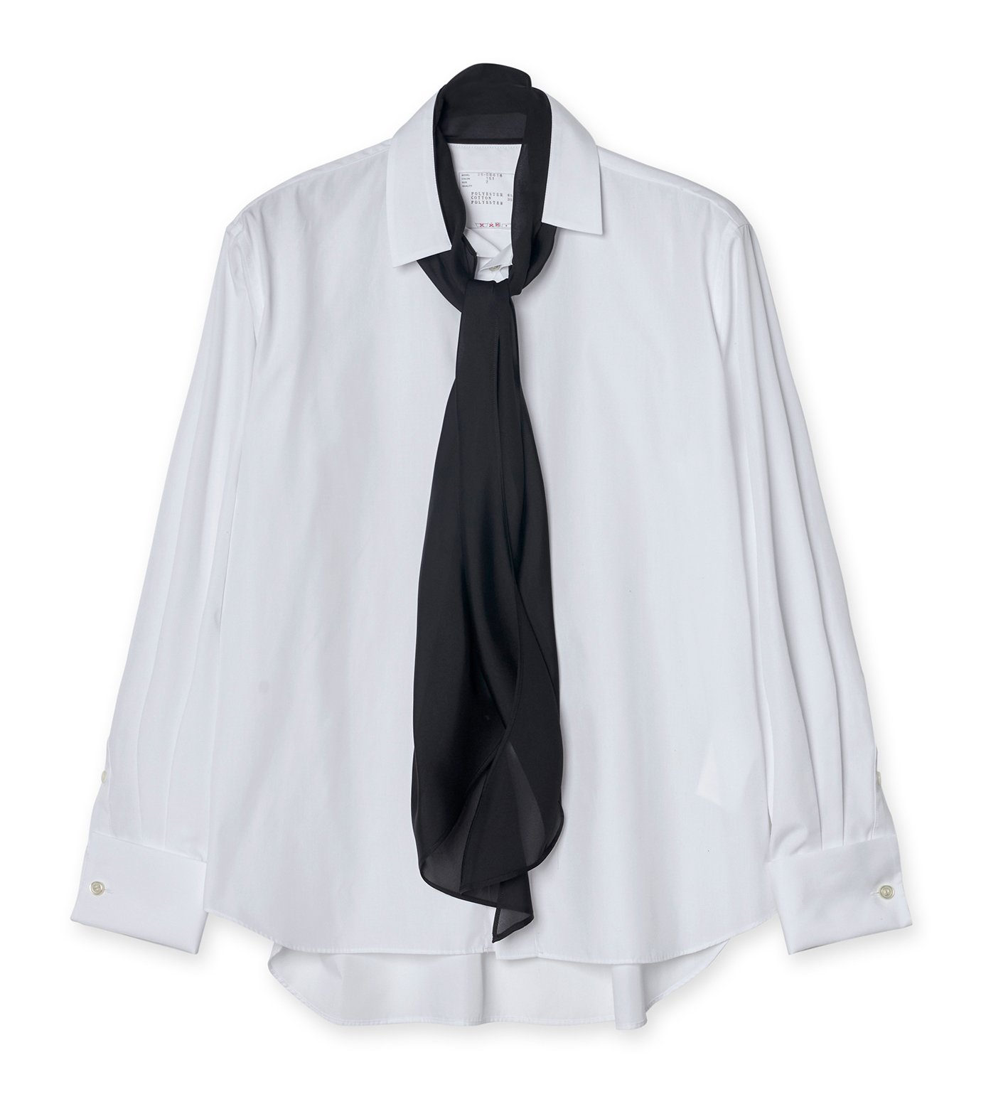 サカイ - sacai | Poplin Shirt w/Satin Tie-White-1の通販 | RESTIR