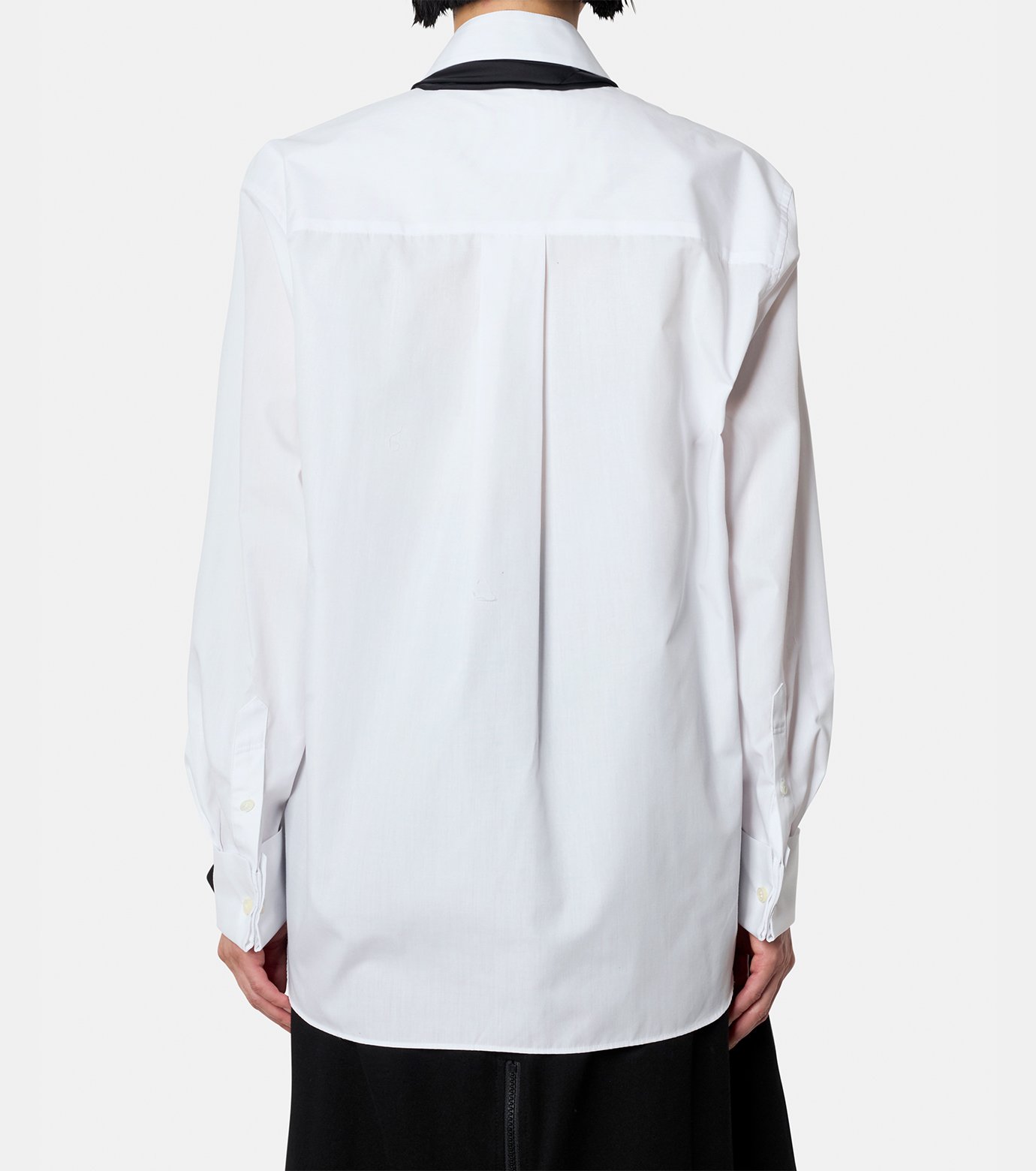 サカイ - sacai | Poplin Shirt w/Satin Tie-White-1の通販 | RESTIR