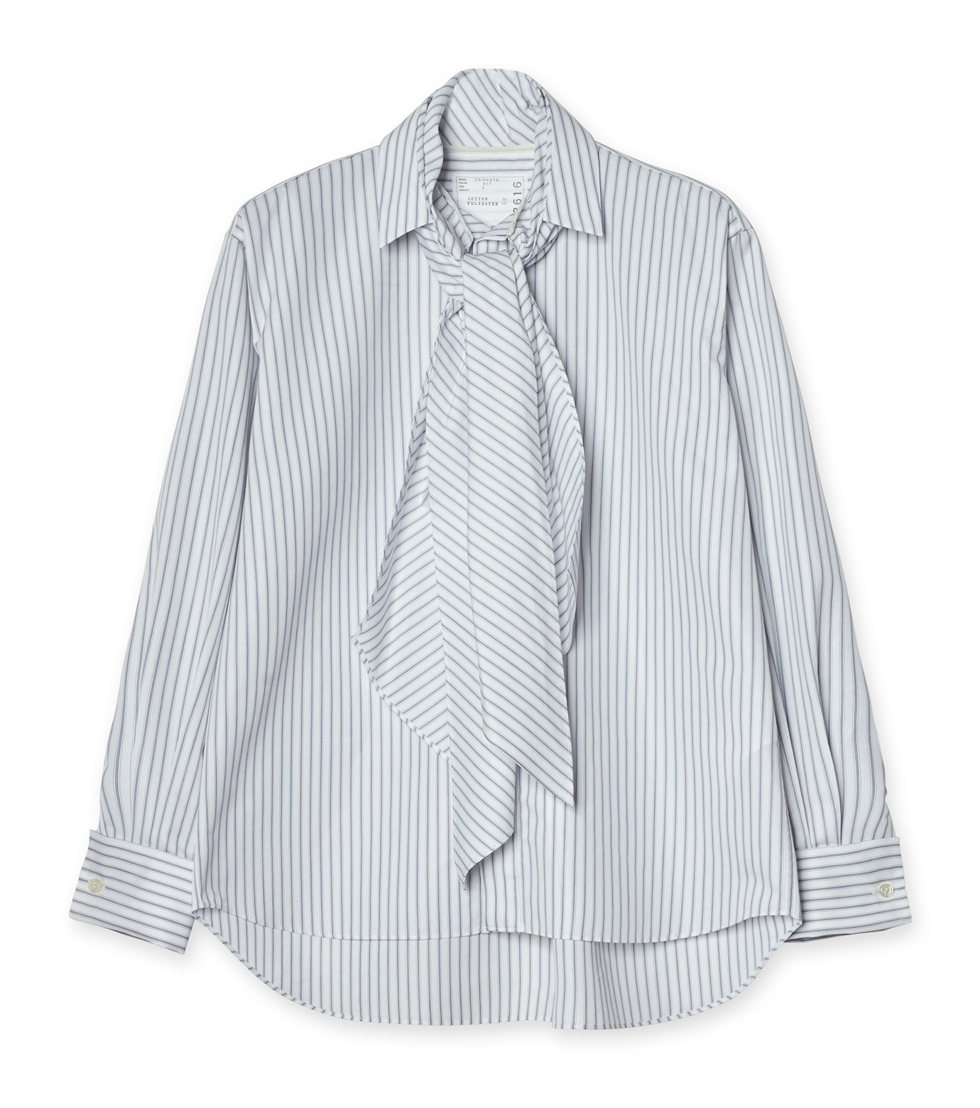 サカイ - sacai | Poplin Shirt w/Poplin Tie-Off White-1の通販