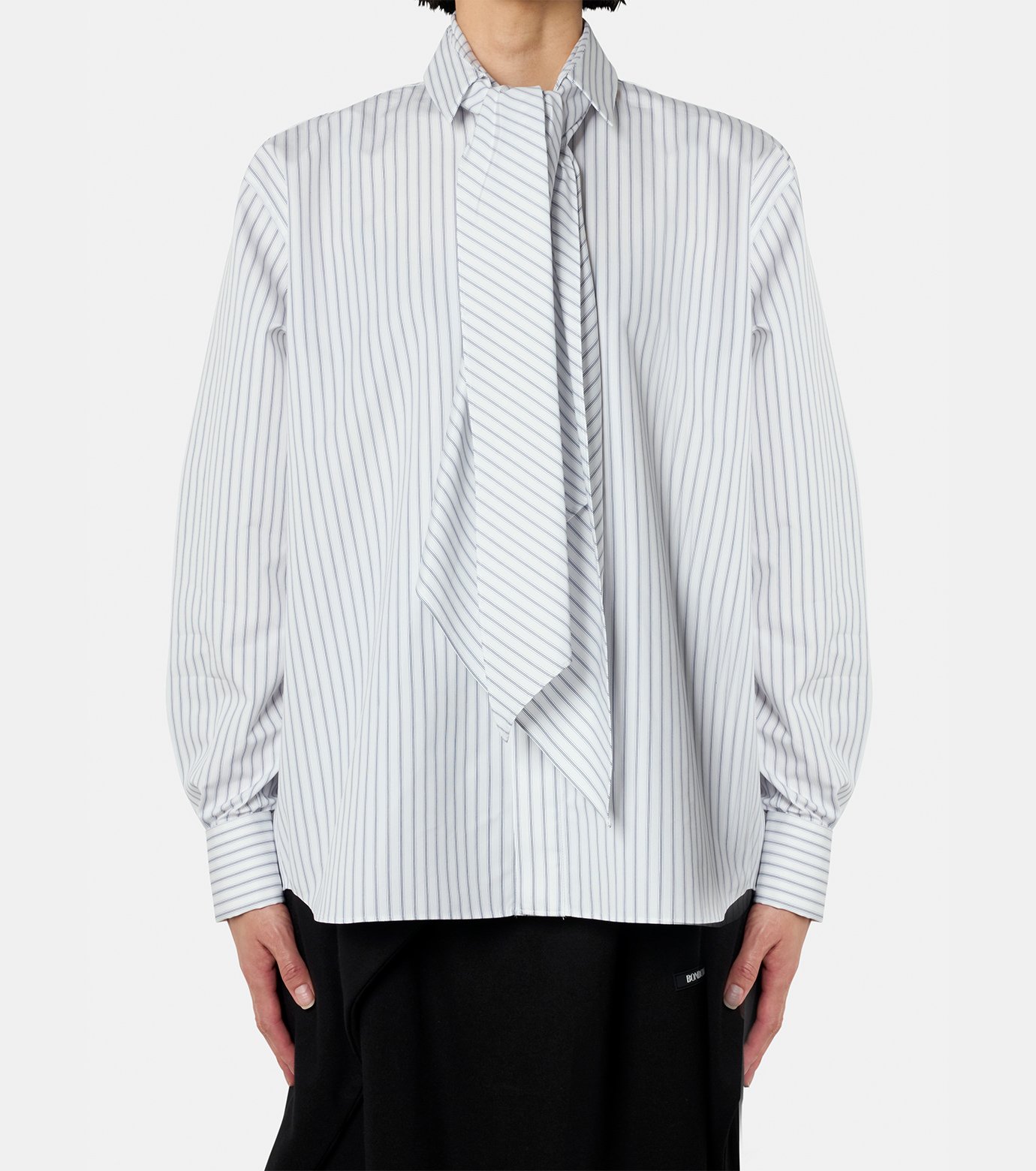 サカイ - sacai | Poplin Shirt w/Poplin Tie-Off White-1の通販