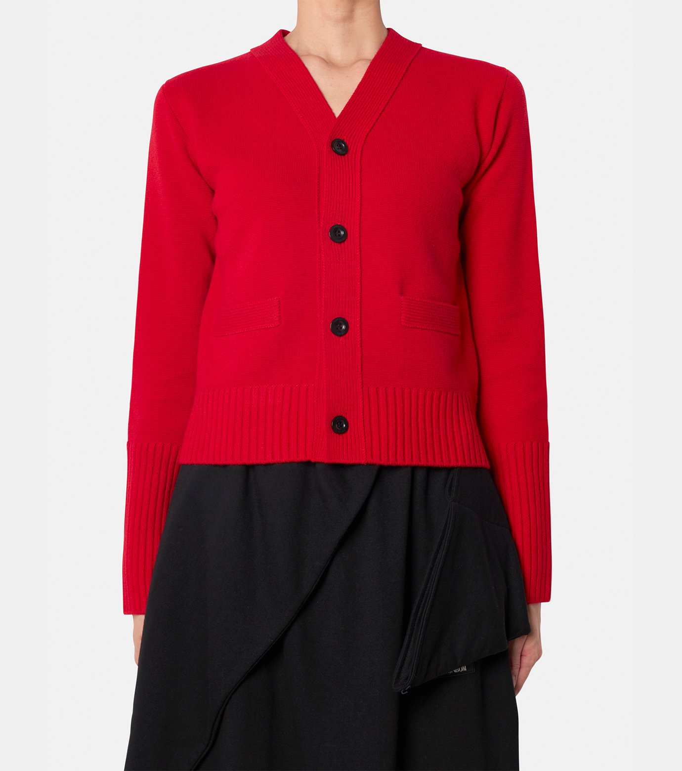 サカイ - sacai | Wool Knit Cardigan-Red-1の通販 | RESTIR リステア