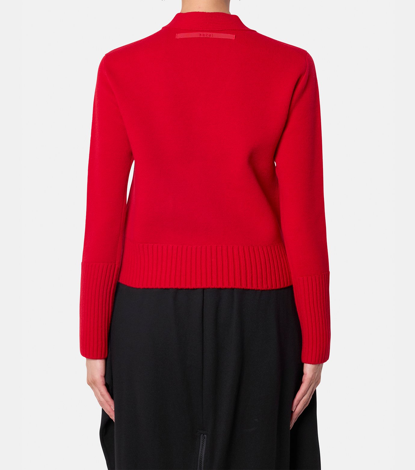 sacai ショートコート 赤 サイズ2 サカイ - sacai | Wool Knit Cardigan-Red-1の通販 | RESTIR リステア